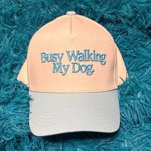 Busy Walking My Dog Cap -
